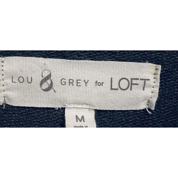 Lou Grey LOFT Top Womens Medium Gray Signature Softblend Knit Lite Cowl Neck - Picture 4 of 6